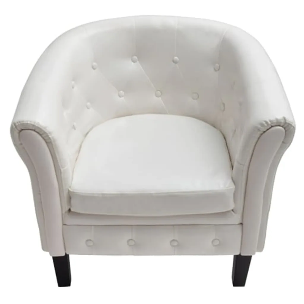 Tub Chair Faux Leather Chesterfield Lounge Club Arm Chair Multi Colors