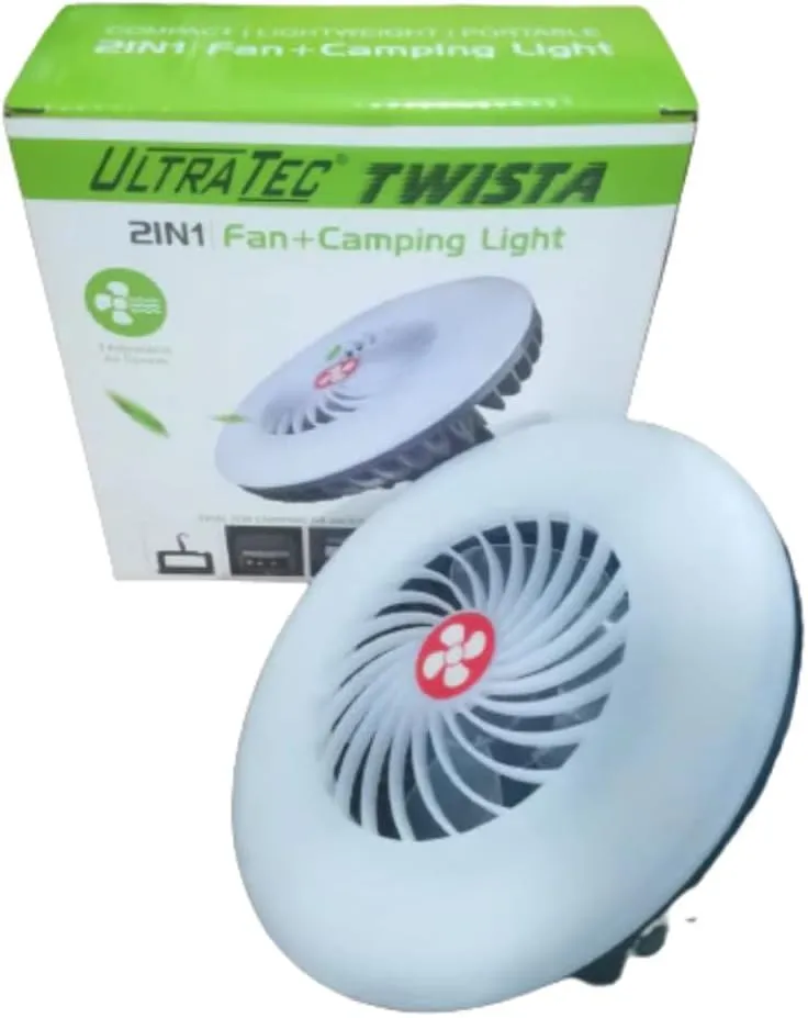Twista LED Rechargable Fan and Lantern