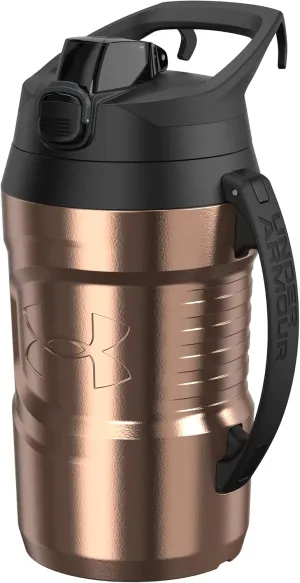 Under Armour 64oz Water Bottle Jug. Trophy Silver, Gold, Rose Gold. Half Gallon.