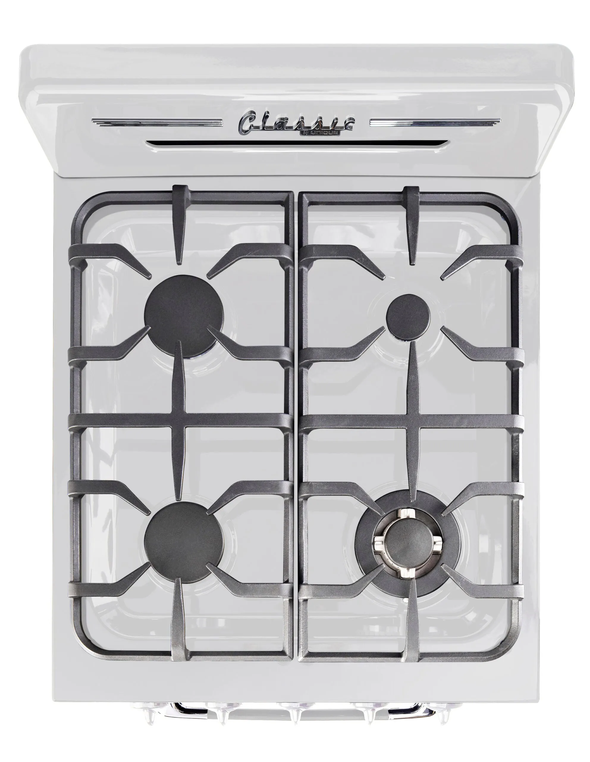 Unique 24" Classic Retro Propane Range (Battery Ignition) - White