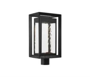 Urbandale Large LED Post Lantern | Textured Black