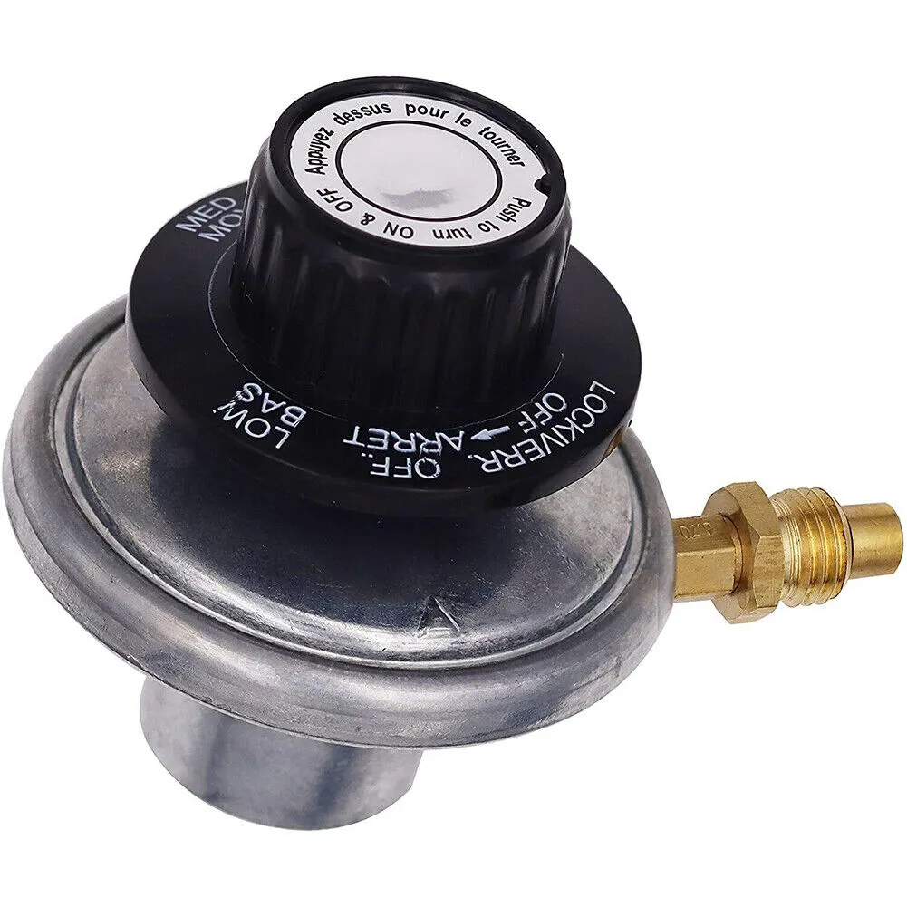 US 1-2Pc 1LB Adjustable Regulator Control Valve Knob Propane Gas BBQ Grill Flame
