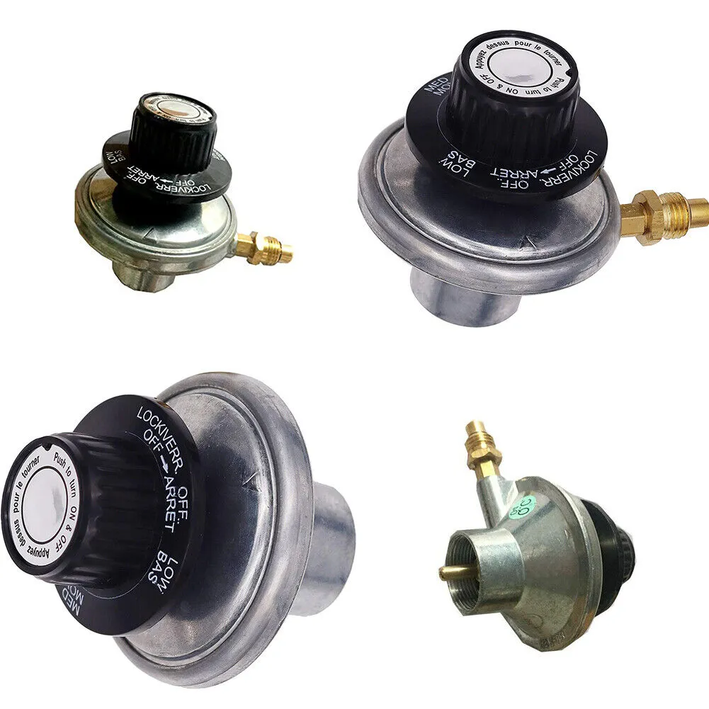 US 1-2Pc 1LB Adjustable Regulator Control Valve Knob Propane Gas BBQ Grill Flame
