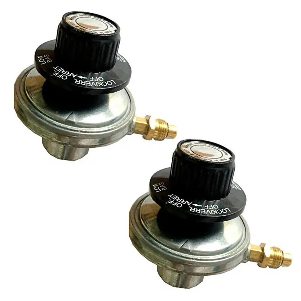 US 1-2Pc 1LB Adjustable Regulator Control Valve Knob Propane Gas BBQ Grill Flame