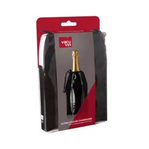 Vacu Vin | Vacuum Active Cooler Champagne Black