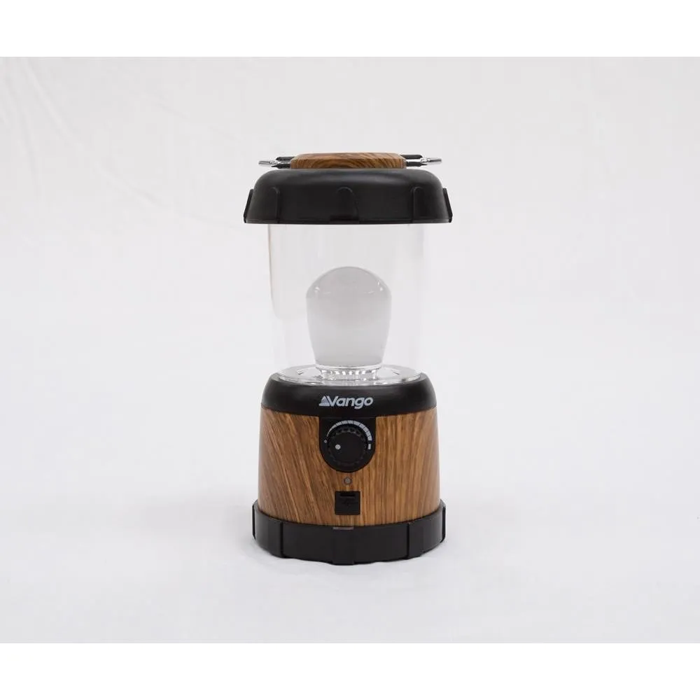 Vango Nova 200 Recharge USB Camping Lantern - Wood Effect