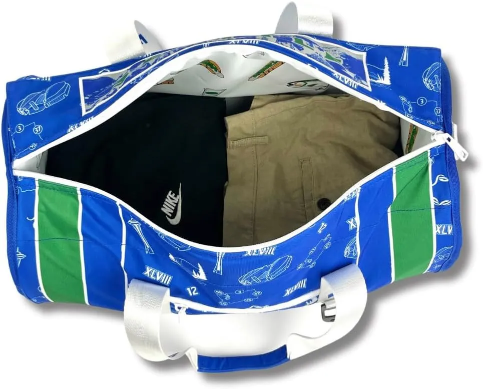 Varsity Cooler Seattle Travel Party Duffel & Cooler – 30 Can Leakproof Insulated Tote Bag, Waterproof Soft compartment for Tailgating, Golf, Beach, Carry-On Luggage & Outdoor Sports
