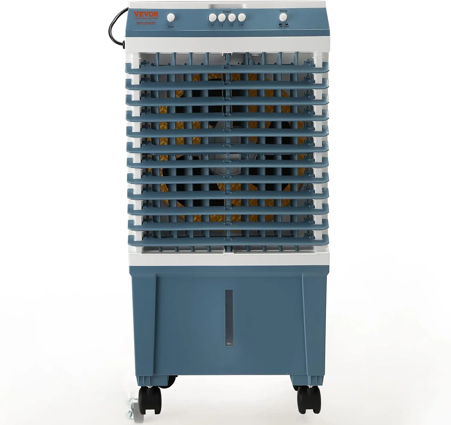 VEVOR Evaporative Air Cooler,100W 1400CFM Swamp Cooler with 5 Gallon Water Tank,Humidifying,3 Modes & Speeds Portable 3-IN-1 Cooling Fan,Energy-Saved Air Cooler for 550 Sq.Ft Indoor or Outdoor