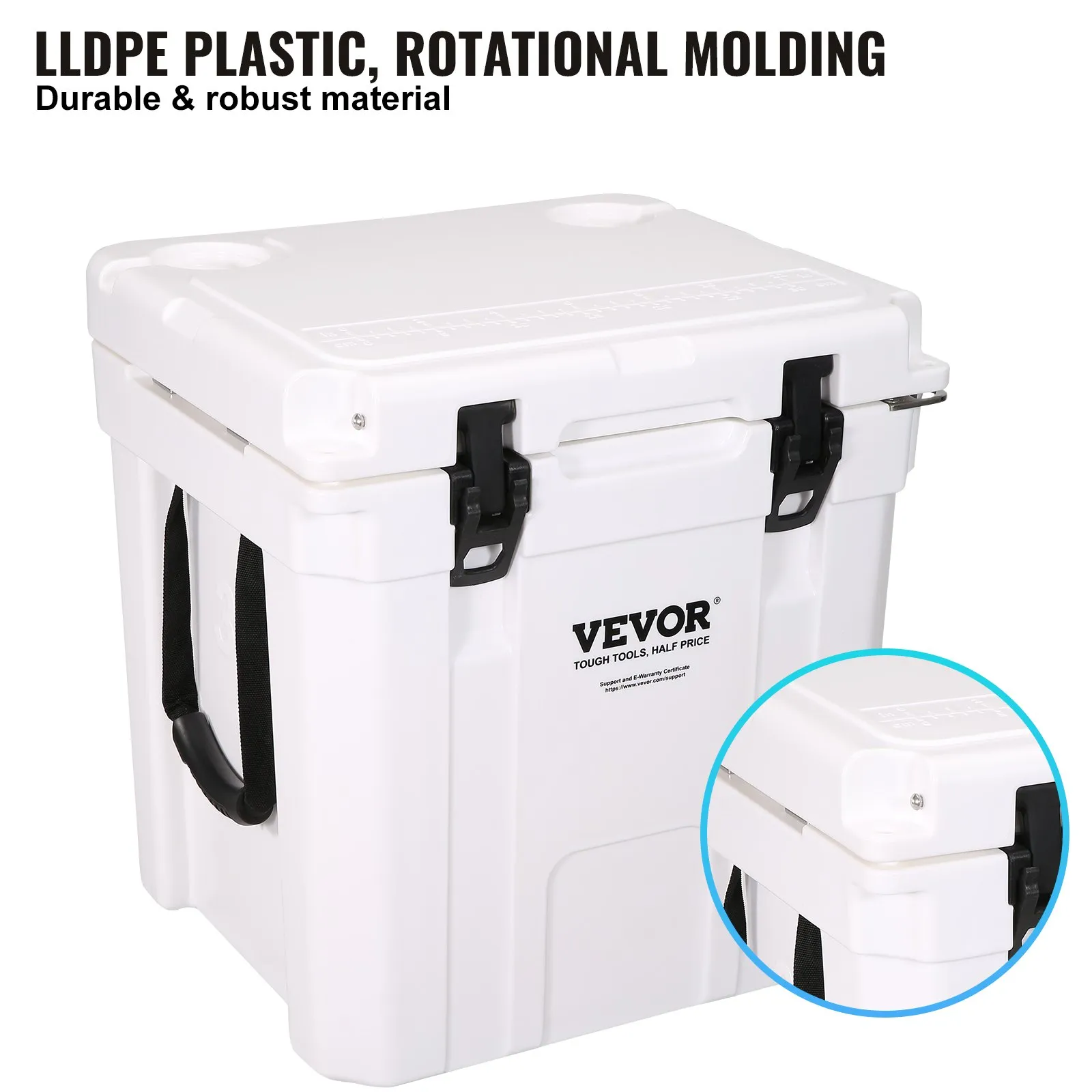 VEVOR Insulated Portable Cooler - Keep Your Beverages Ice Cold for Days