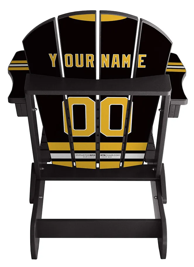 Vintage Boston Bruins™ Complete Custom with personalized name and number Jersey Chair Mini