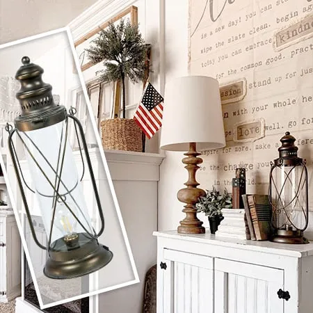 Vintage Metal LED Lantern