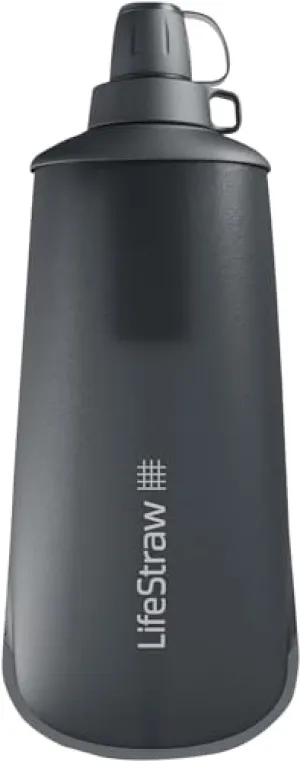 Water Filter - 1L Dark Mountain Gray, Protects Against Bacteria & Parasites