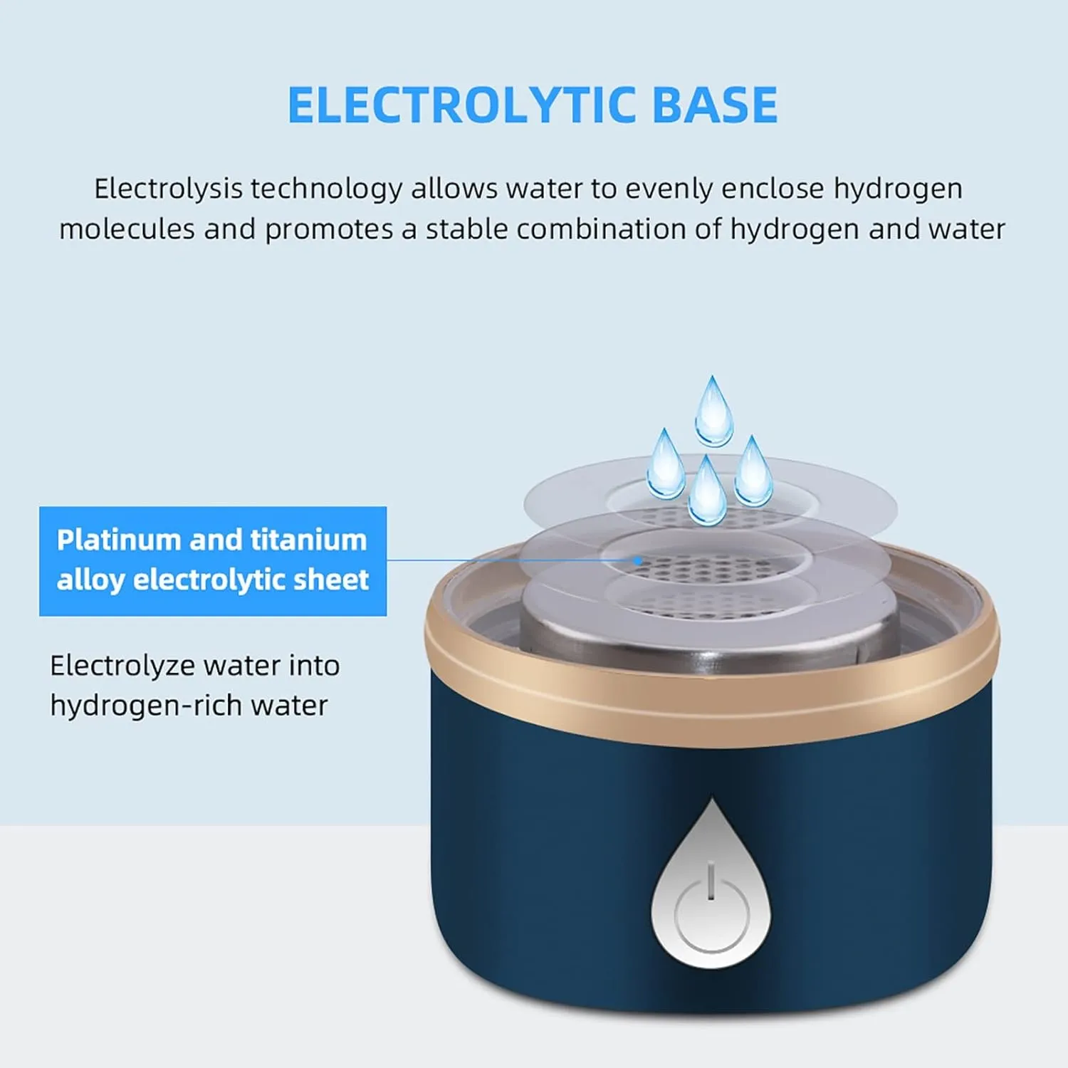 Water Purifiers, H2 Hydrogen Rich Water Bottle Portable Hydrogen Water Generator Ionizer Hydrogen Content Up to 1500 PPB USB Rechargeable with Mineral Water Bottle Adapter Alkaline Energy Cup 420ML