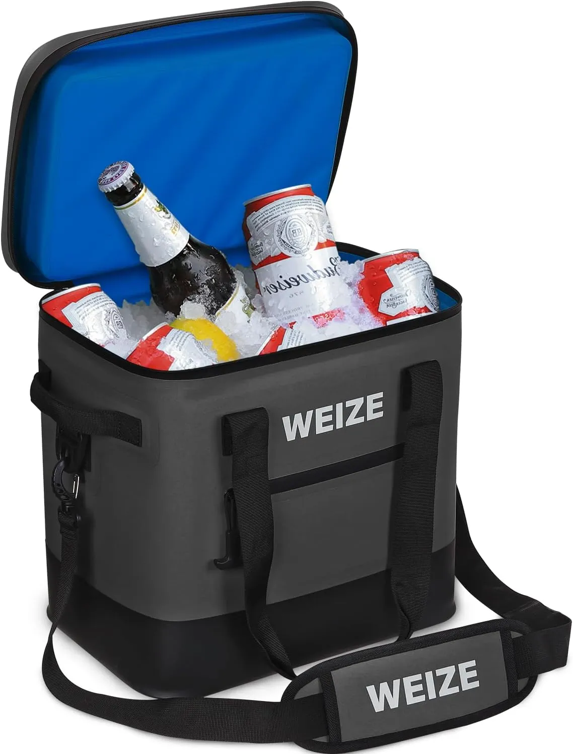 WEIZE 24 can Soft Cooler,Insulated Lunch Bag,Floating Cooler Leak-Proof with Zipper,Portable Ice Chest Bag for Beach, Drink, Beverage, Travel, Camping, Picnic, Car, Trips
