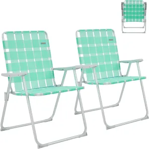 #WEJOY Folding Beach Chair for Adults, Lightweight Beach Chair with Shoulder Straps, High Back Beach Chairs with Hard Armrest, Supports 300lbs for Beach Lawn Concert