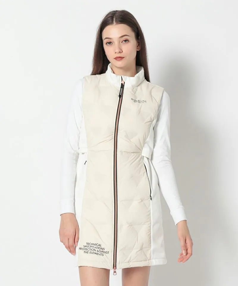 Women's CD9-TRLD down vest.WHITE