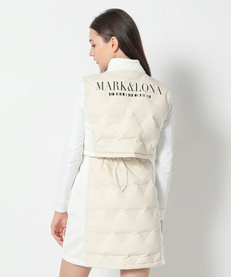 Women's CD9-TRLD down vest.WHITE