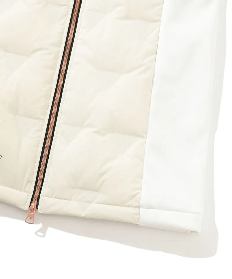 Women's CD9-TRLD down vest.WHITE