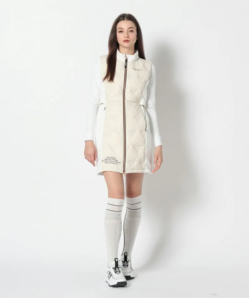 Women's CD9-TRLD down vest.WHITE
