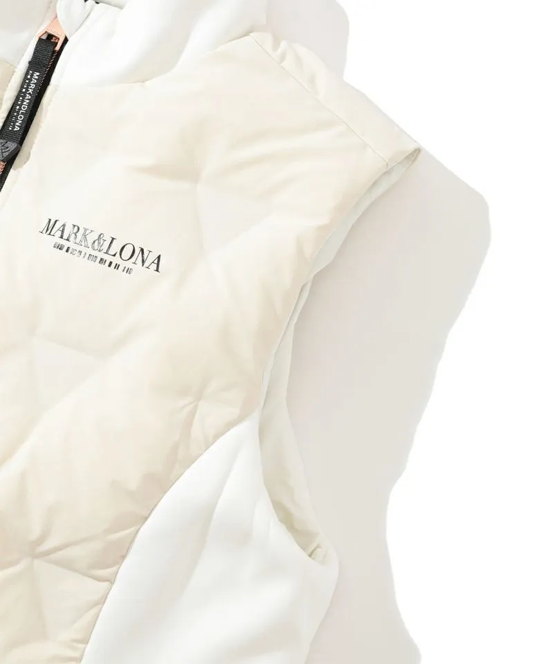 Women's CD9-TRLD down vest.WHITE