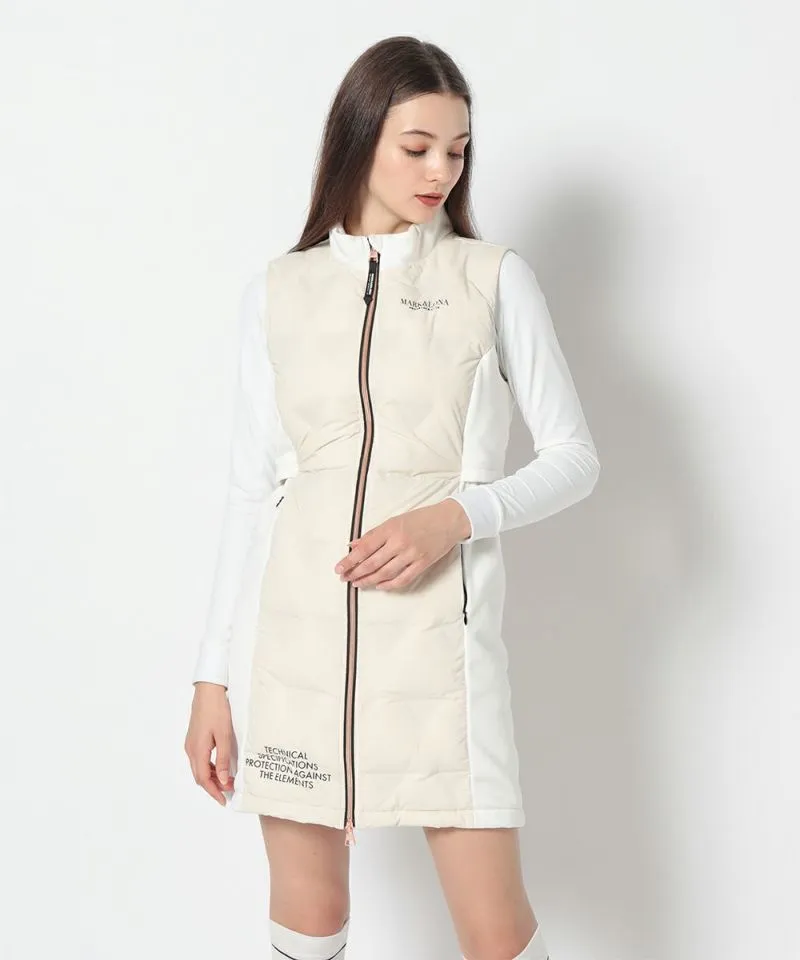 Women's CD9-TRLD down vest.WHITE