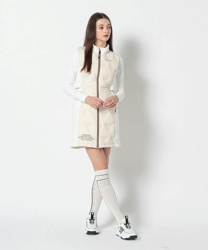 Women's CD9-TRLD down vest.WHITE