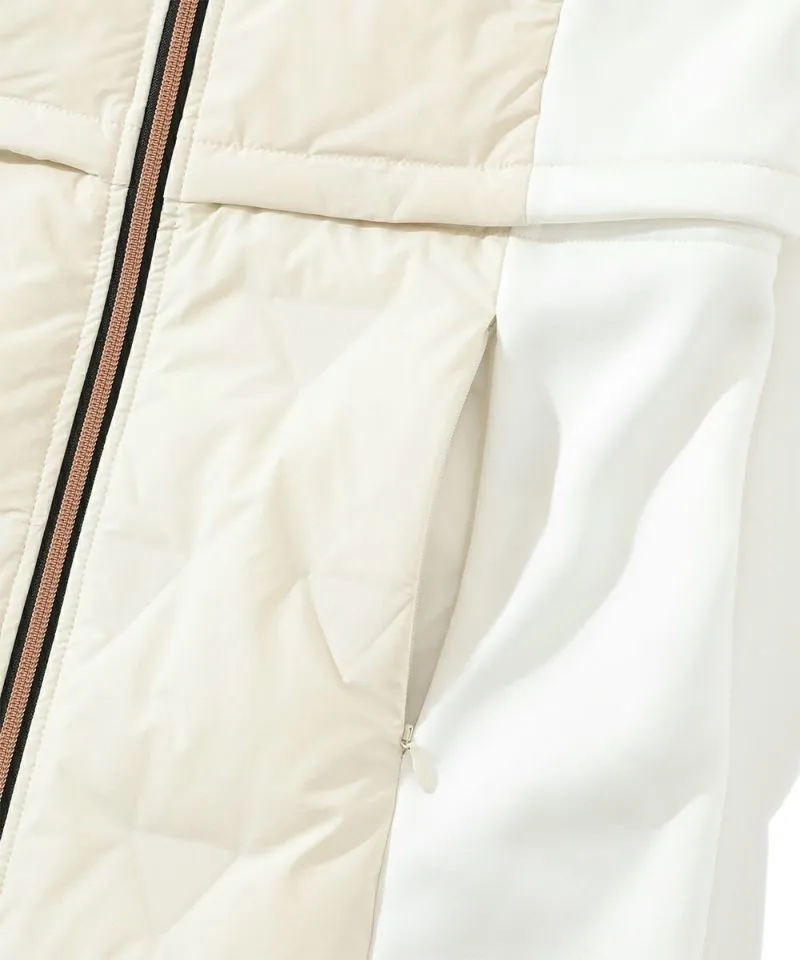 Women's CD9-TRLD down vest.WHITE