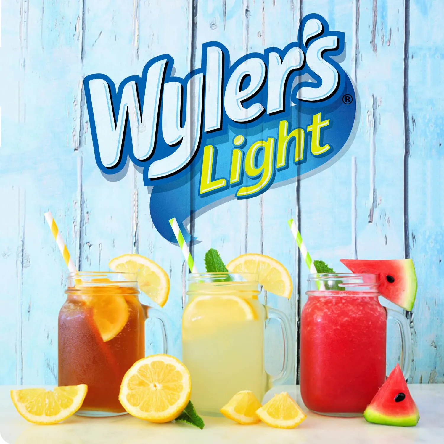 Wyler's Light Singles To Go Powder Packets, Water Drink Mix, Lemonade, 12 Boxes, 8 Servings per Box, 96 Total Servings