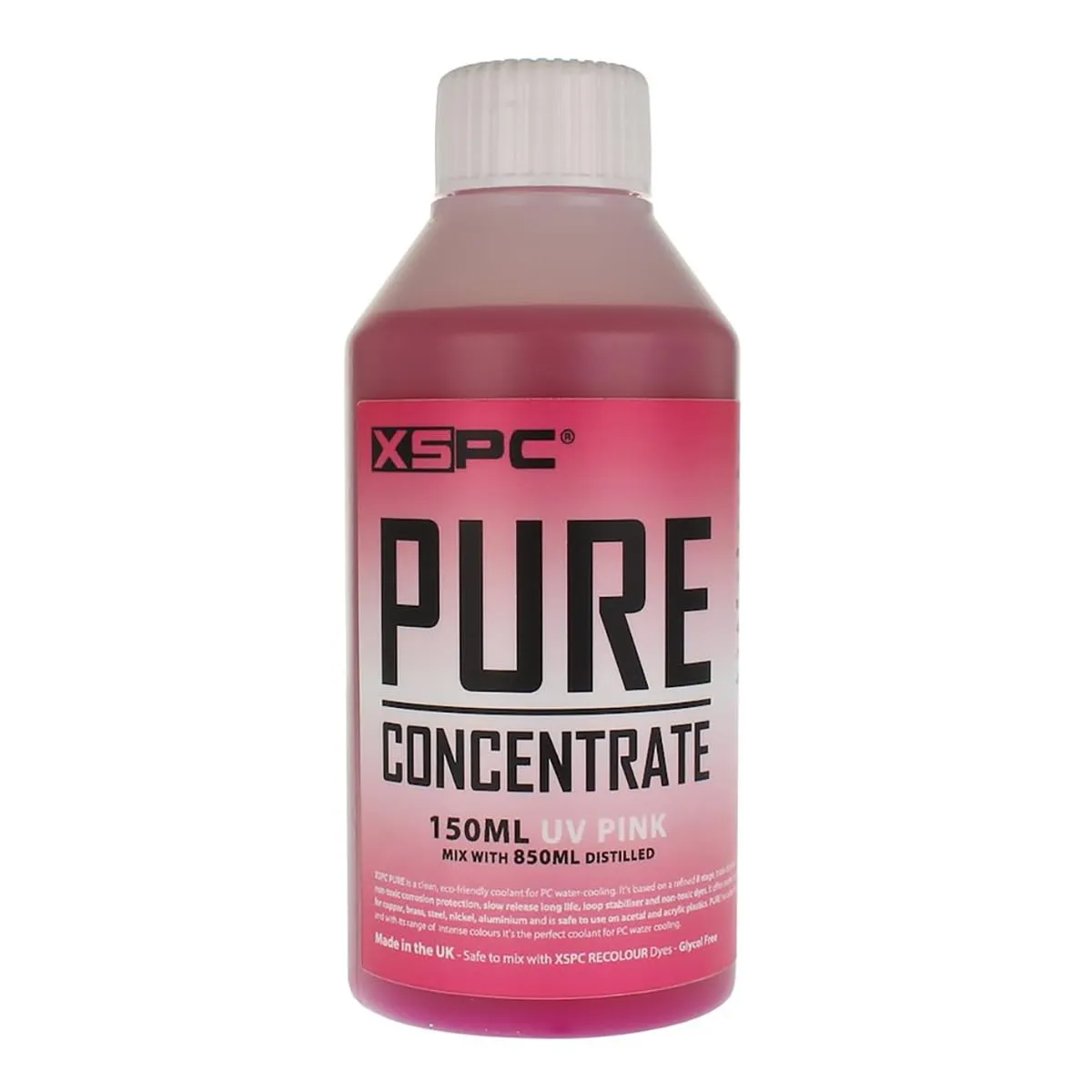 XSPC Pure Distilled Concentrate Coolant, 150ml, UV Pink