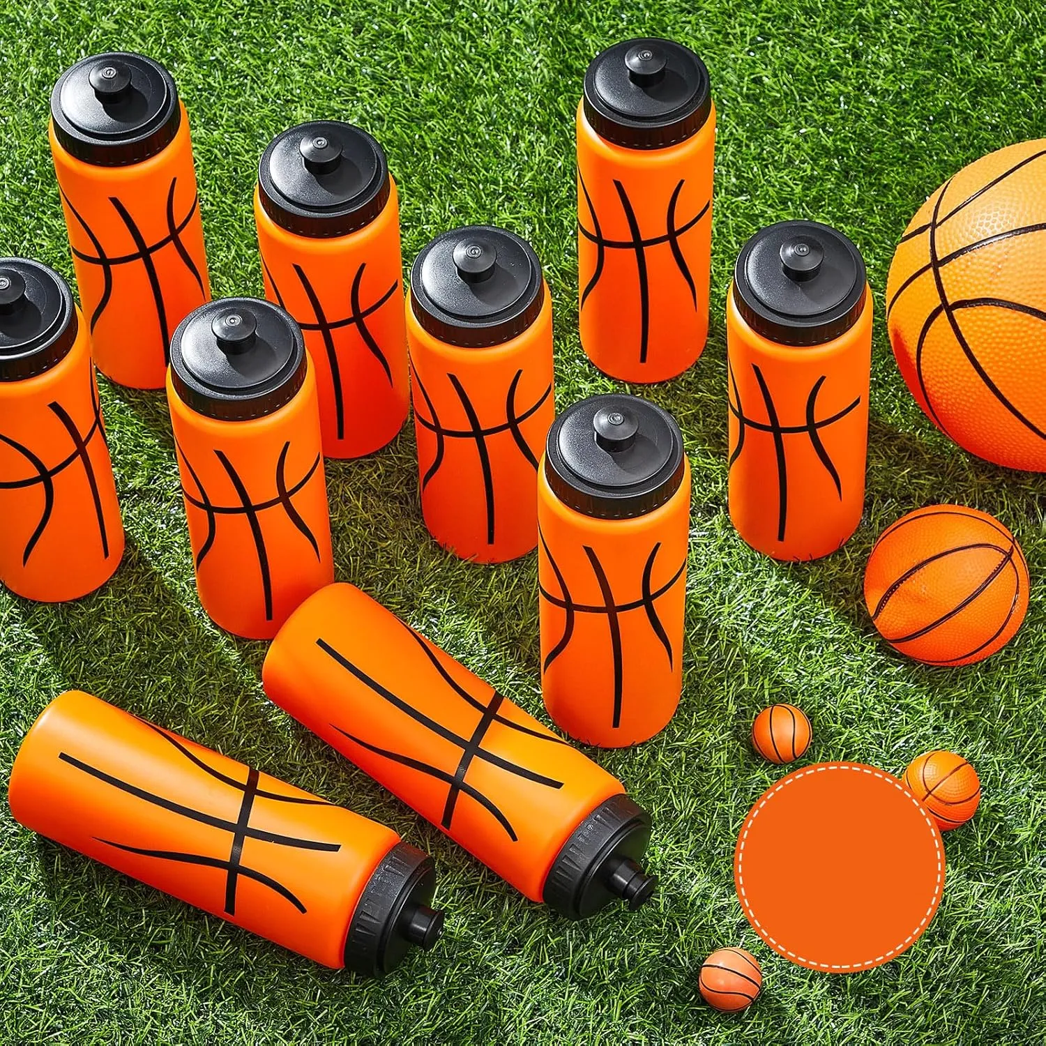 Yaomiao Basketball Water Bottle 20 oz Reusable BPA Free Squeeze Water Bottles Basketball Stuff for Team Sports Party Favors Gifts