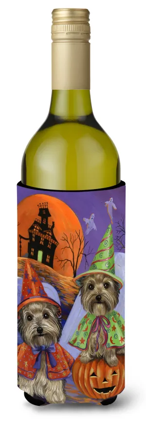 Yorkie Halloween Haunted House Wine Bottle Hugger PPP3241LITERK