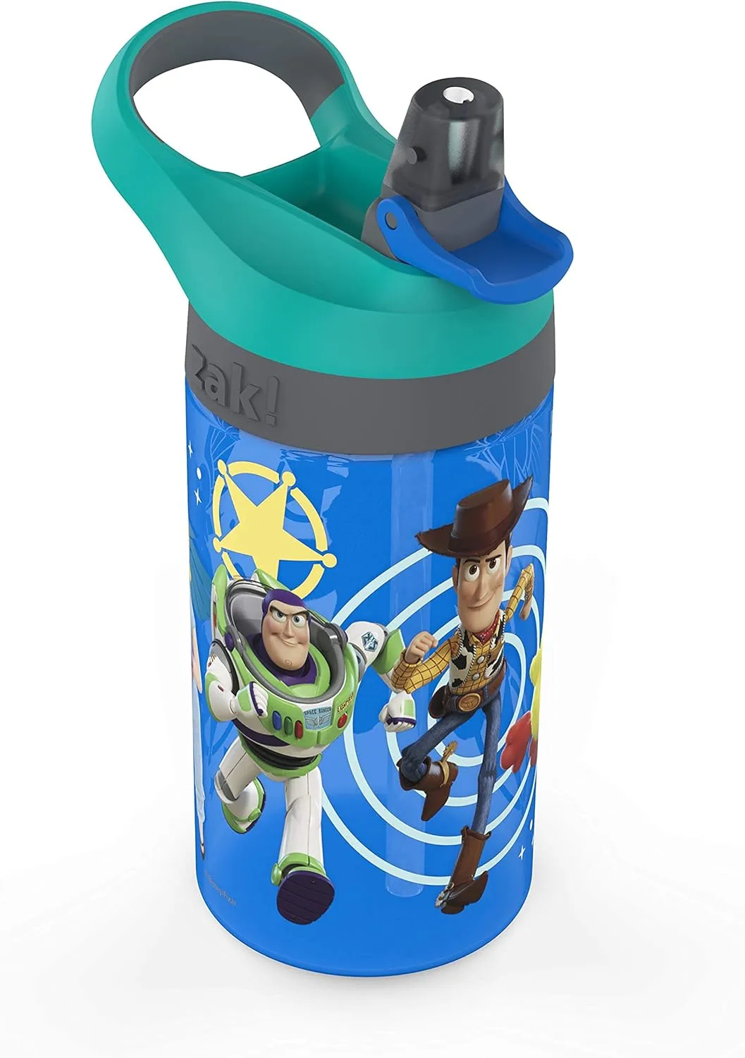 Zak Designs 5-Piece Dinnerware Set, Disney and Pixar Toy Story 4 - Durable Plastic & Stainless Steel - Includes Water Bottle, 8-Inch Plate, 6-Inch Bowl, Fork & Spoon - Suitable for Kids Ages 3 
