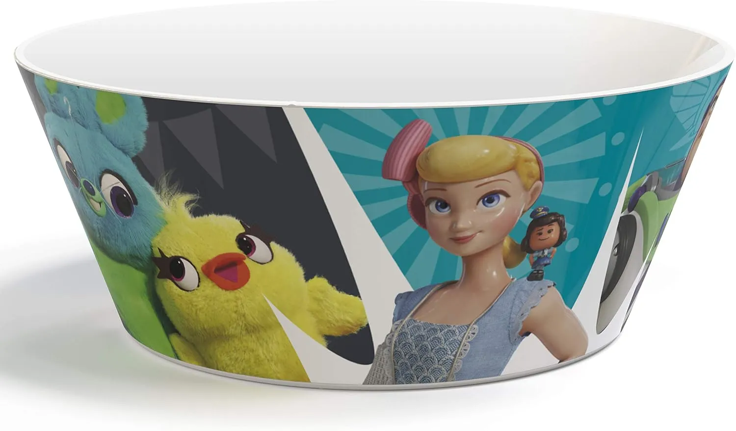Zak Designs 5-Piece Dinnerware Set, Disney and Pixar Toy Story 4 - Durable Plastic & Stainless Steel - Includes Water Bottle, 8-Inch Plate, 6-Inch Bowl, Fork & Spoon - Suitable for Kids Ages 3 